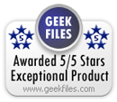 5-Star Exceptional Product award from Geek Files...Read reviews and download free copy